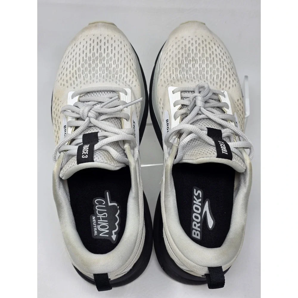 Brooks Women's Trace 3 Running Shoes White/Oyster Size 10 Medium/B Pre-owned